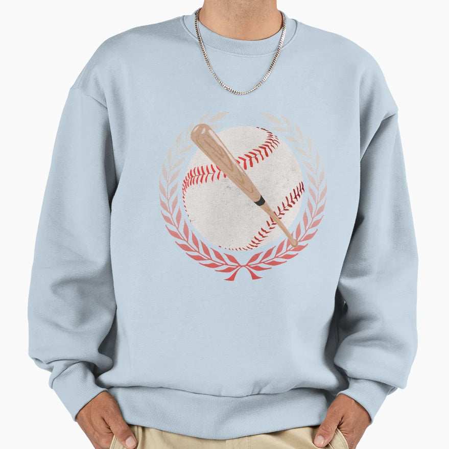 Baseball Logo Sweatshirt - Minimalist Print for Adults - T-Shirt, Sweatshirt, Hoodie