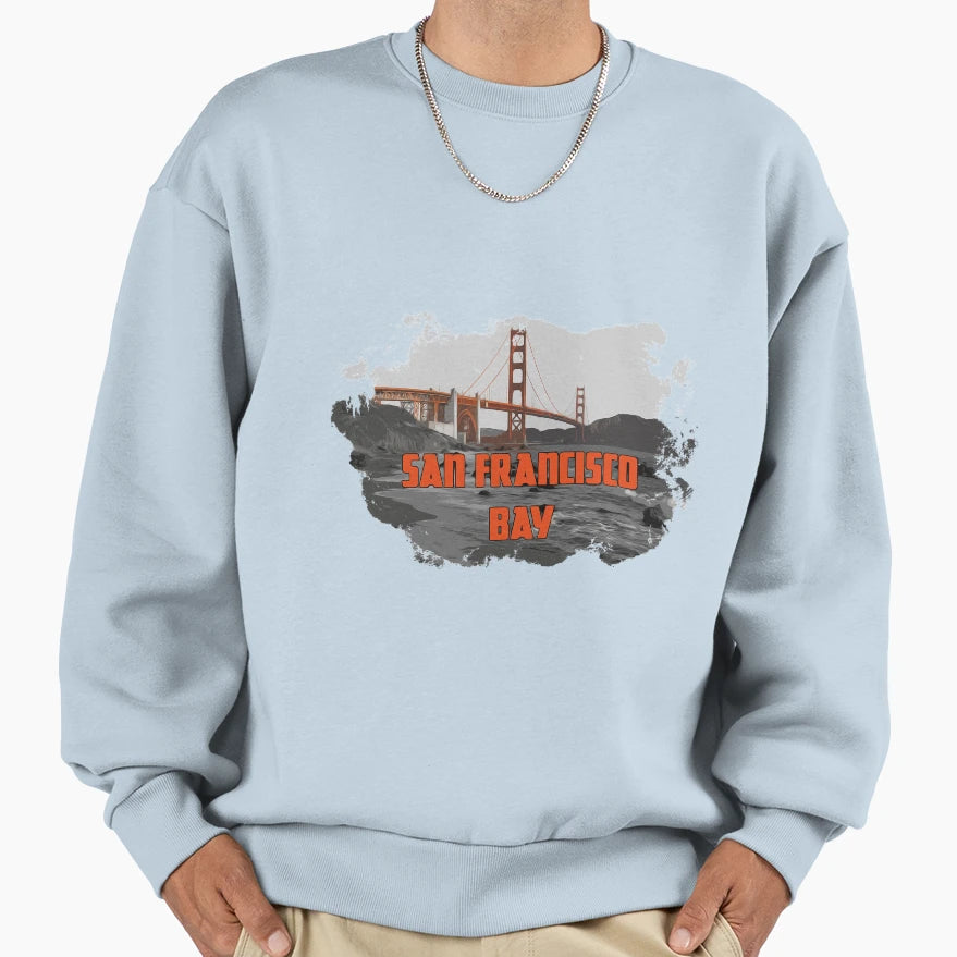 San Francisco Bay Sweatshirt - Unique Graphic Unisex - T-Shirt, Sweatshirt, Hoodie