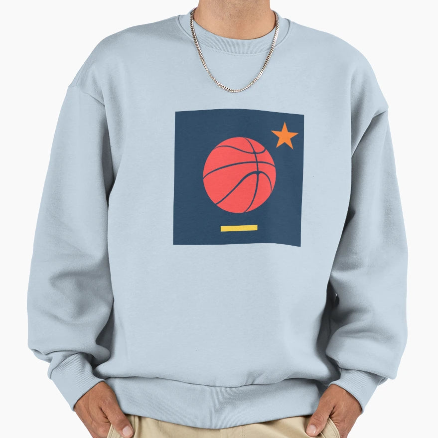 Basketball Star Sweatshirt - Fun Novelty Design for Adults - T-Shirt, Sweatshirt, Hoodie