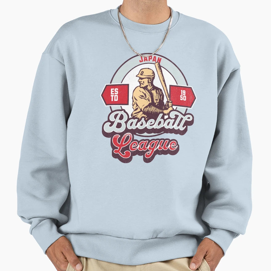 Japanese Baseball League Sweatshirt - Unique Graphic for Adults - T-Shirt, Sweatshirt, Hoodie