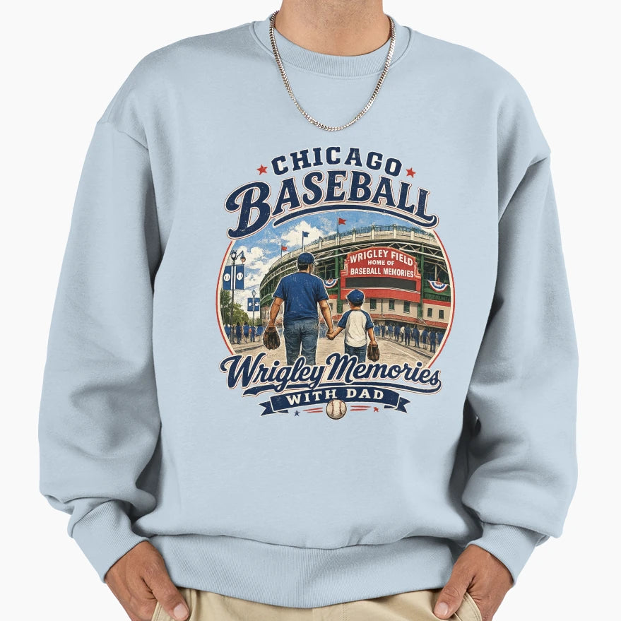 Chicago Baseball Wrigley Memories T-Shirt - Aesthetic Graphic Men Women - T-Shirt, Sweatshirt, Hoodie