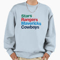 Dallas Sports Teams Sweatshirt - Novelty Apparel Men Women - T-Shirt, Sweatshirt, Hoodie