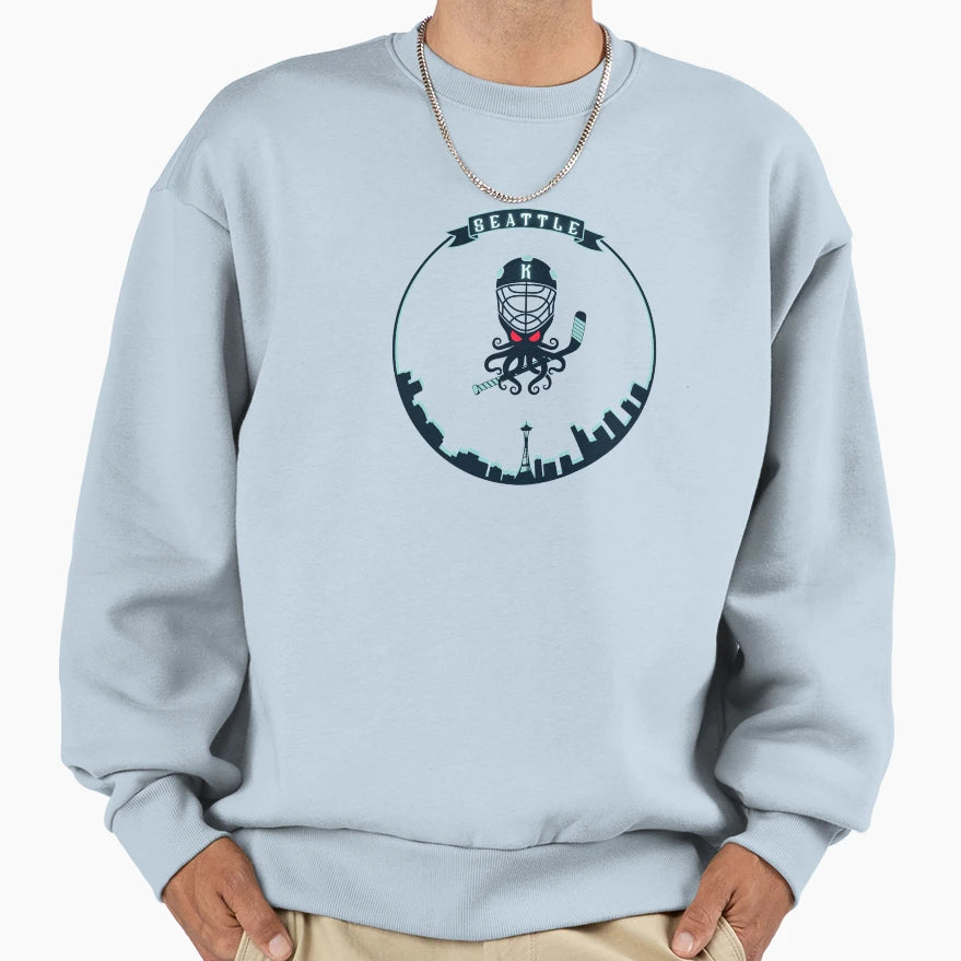 Seattle Kraken Alternative Mascot Sweatshirt - Streetwear Style Men Women - T-Shirt, Sweatshirt, Hoodie