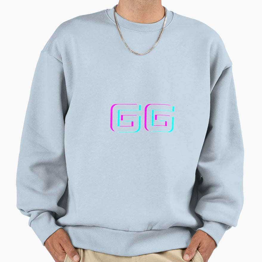 Gg Text Sweatshirt - Aesthetic Graphic Unisex - T-Shirt, Sweatshirt, Hoodie