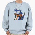 Michigan Tiger Sweatshirt - Minimalist Print Men Women - T-Shirt, Sweatshirt, Hoodie