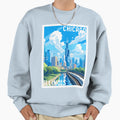 Chicago Illinois Usa Sweatshirt - Minimalist Print Unisex - T-Shirt, Sweatshirt, Hoodie