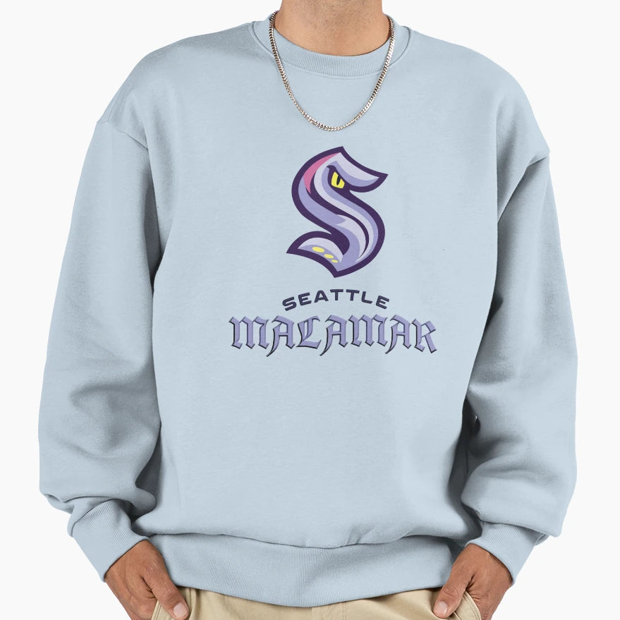 Seattle Malamar Sweatshirt - Aesthetic Graphic for Adults - T-Shirt, Sweatshirt, Hoodie