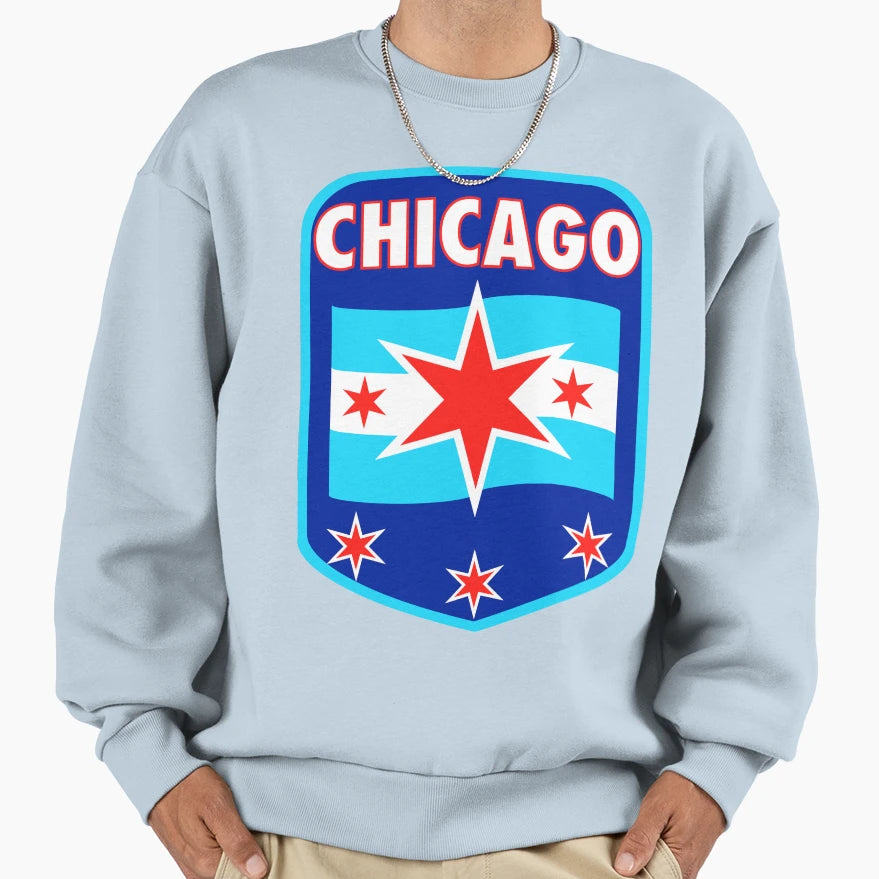 Rep Your City Chicago Sweatshirt - Custom Art Print for Adults - T-Shirt, Sweatshirt, Hoodie