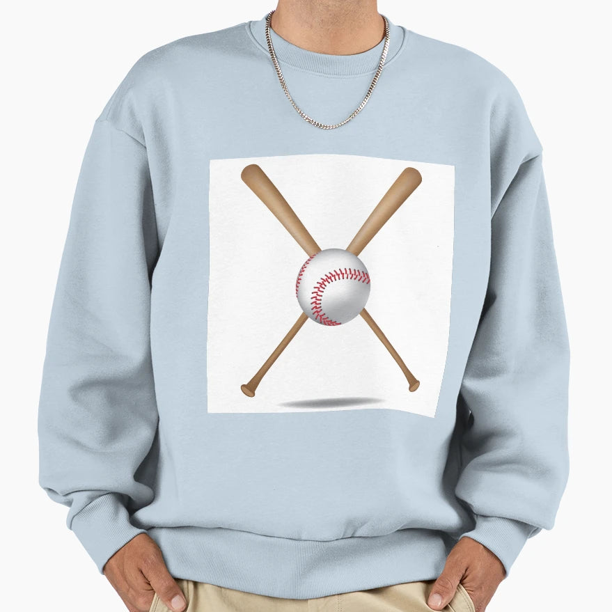 Baseball Bats And Baseball Sweatshirt - Unique Graphic Men Women - T-Shirt, Sweatshirt, Hoodie