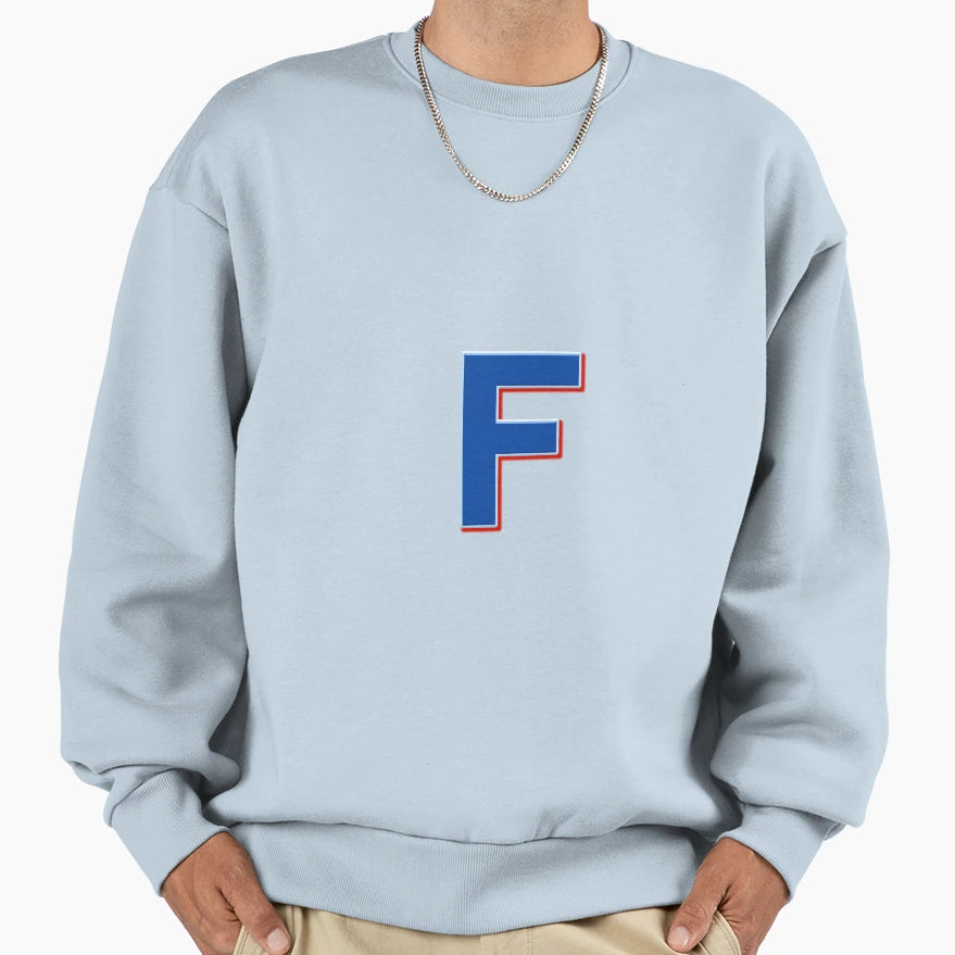 F Typography Font Sweatshirt - Fun Novelty Design Men Women - T-Shirt, Sweatshirt, Hoodie