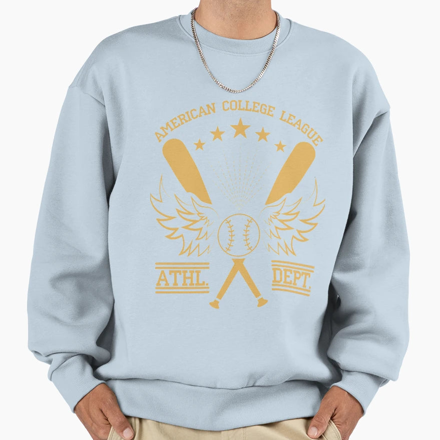 Baseball Sport Sweatshirt - Trendy Graphic Men Women - T-Shirt, Sweatshirt, Hoodie