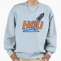 Houston Blast Off Sweatshirt - Graphic Print Unisex - T-Shirt, Sweatshirt, Hoodie
