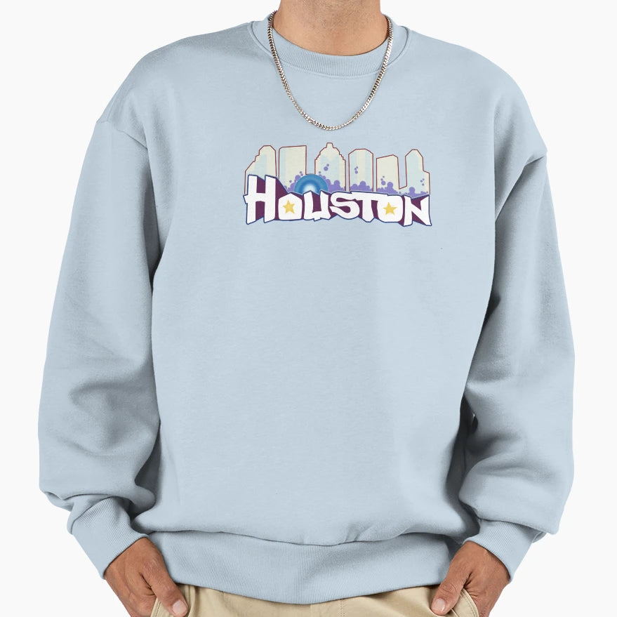 Houston Mural Sweatshirt - Fun Novelty Design for Adults - T-Shirt, Sweatshirt, Hoodie