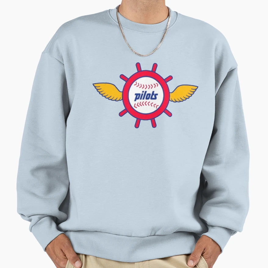 Baseball Seattle Pilots Sweatshirt - Minimalist Print for Adults - T-Shirt, Sweatshirt, Hoodie
