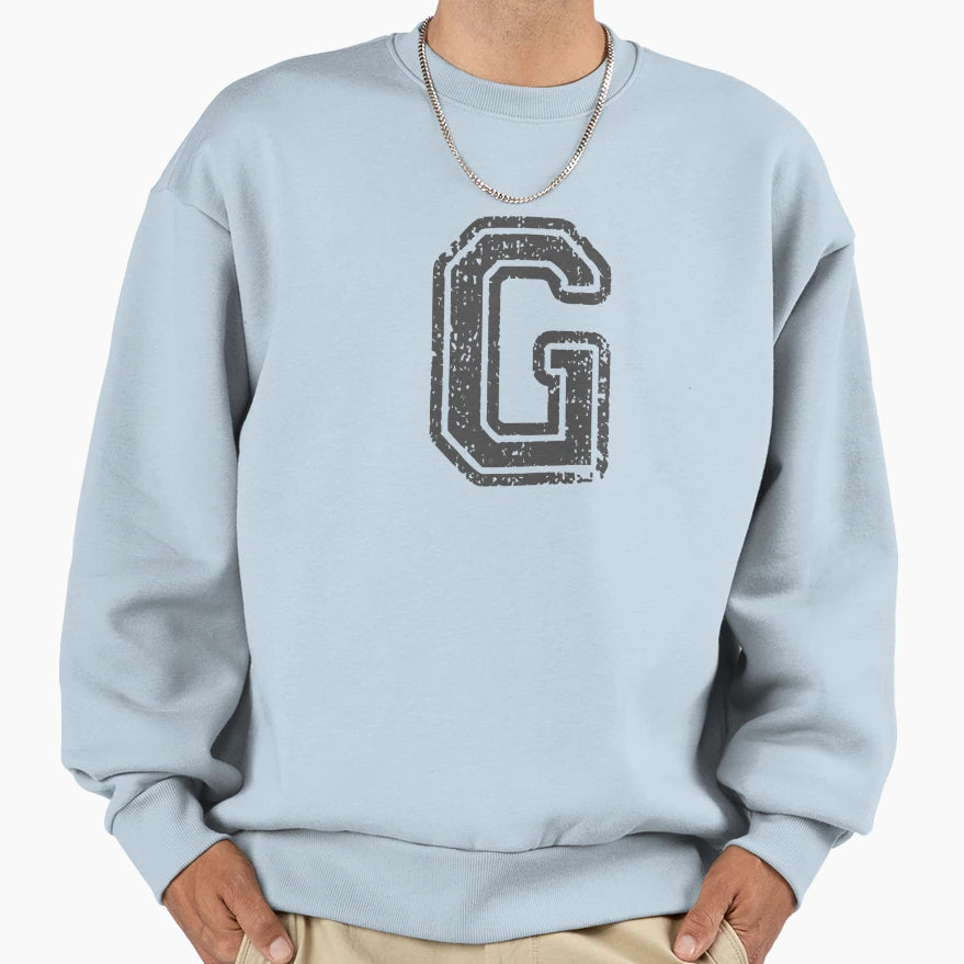 G Initial Letter Sweatshirt - Custom Art Print Unisex - T-Shirt, Sweatshirt, Hoodie