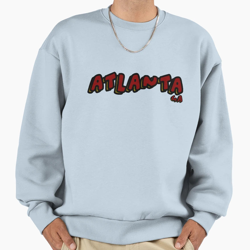 Atlanta Bubble Sweatshirt - Unique Graphic Men Women - T-Shirt, Sweatshirt, Hoodie
