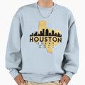 Houston Skyline Texas Sweatshirt - Fun Novelty Design Men Women - T-Shirt, Sweatshirt, Hoodie