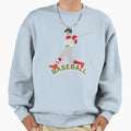 Baseball Player Action Sweatshirt - Minimalist Print for Adults - T-Shirt, Sweatshirt, Hoodie