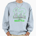 12 Seattle American Football Sweatshirt - Casual Everyday Wear Unisex - T-Shirt, Sweatshirt, Hoodie