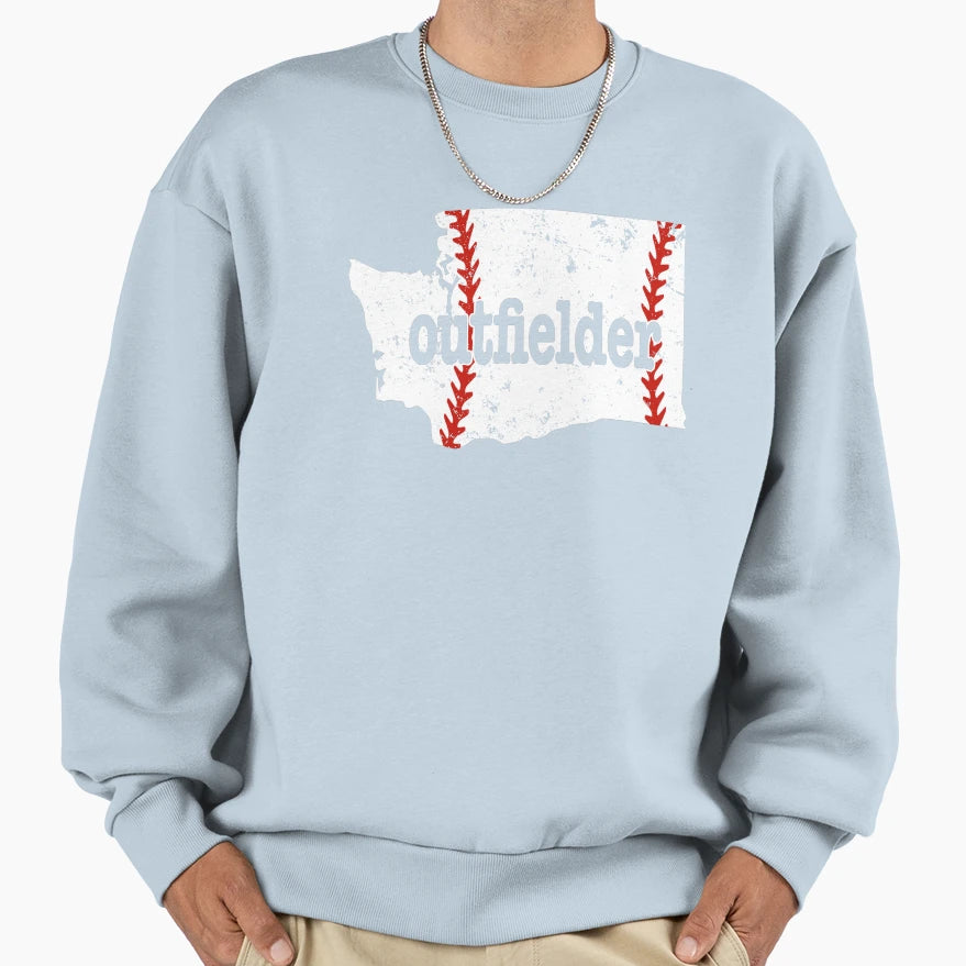 Washington Baseball Outfielder T-Shirt - Novelty Apparel Men Women - T-Shirt, Sweatshirt, Hoodie
