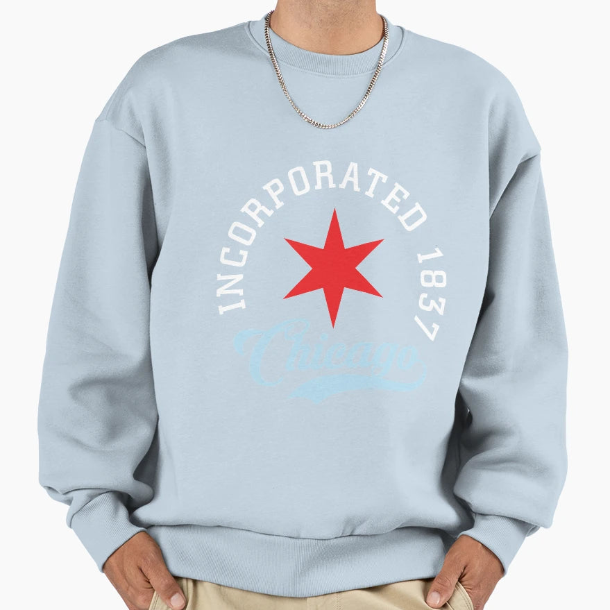 Athletic Chicago Illinois Sweatshirt - Novelty Apparel Men Women - T-Shirt, Sweatshirt, Hoodie