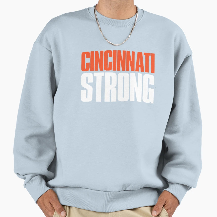 Cincinnati Strong Sports Fan Sweatshirt - Aesthetic Graphic Unisex - T-Shirt, Sweatshirt, Hoodie
