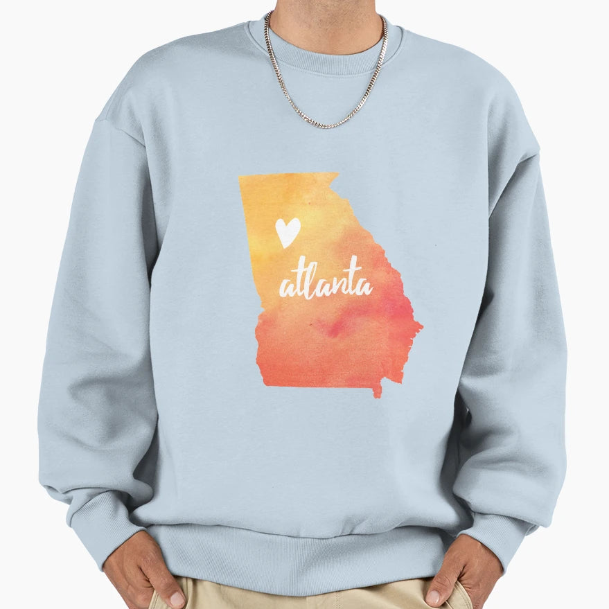 Atlanta Ga Sweatshirt - Novelty Apparel for Adults - T-Shirt, Sweatshirt, Hoodie
