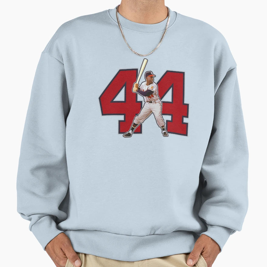 44 Hammerin Hank Original Sweatshirt - Fun Novelty Design Men Women - T-Shirt, Sweatshirt, Hoodie