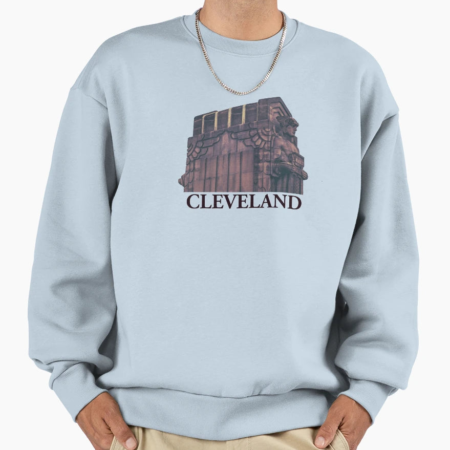 Cleveland Bridge Sweatshirt - Custom Art Print Men Women - T-Shirt, Sweatshirt, Hoodie