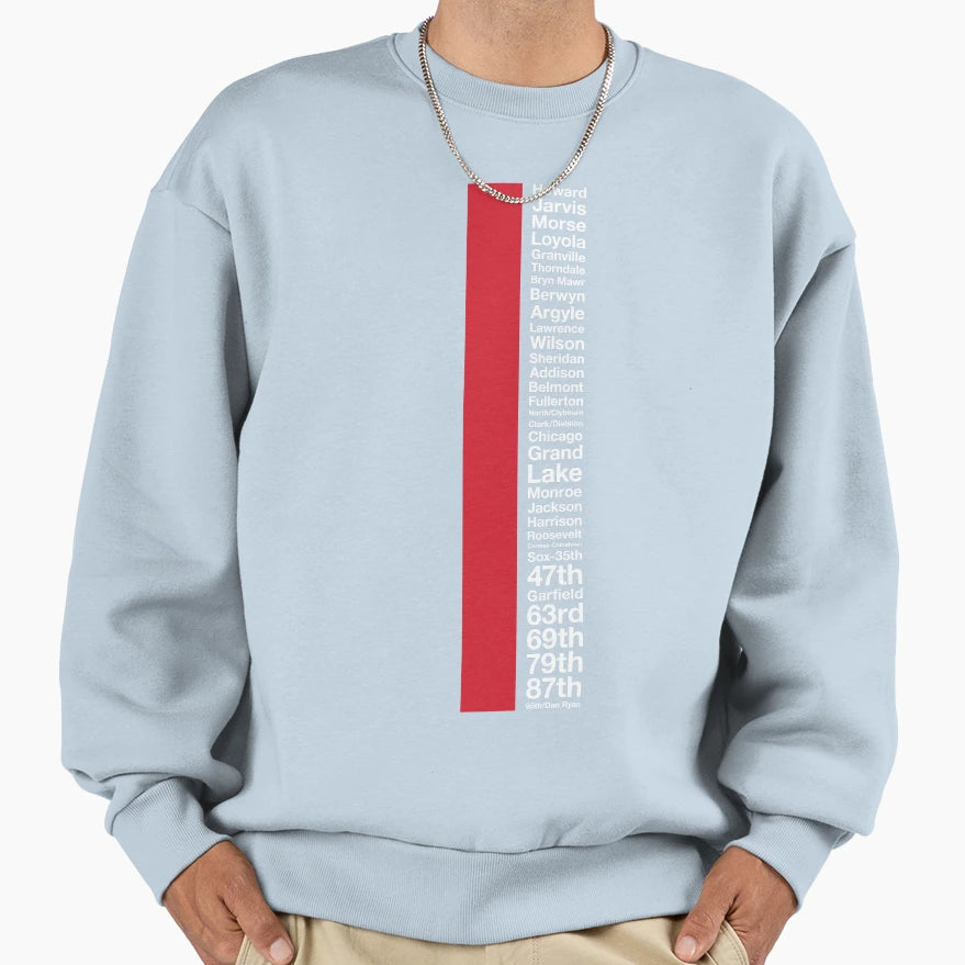 Cta Red Line Sweatshirt - Minimalist Print Unisex - T-Shirt, Sweatshirt, Hoodie