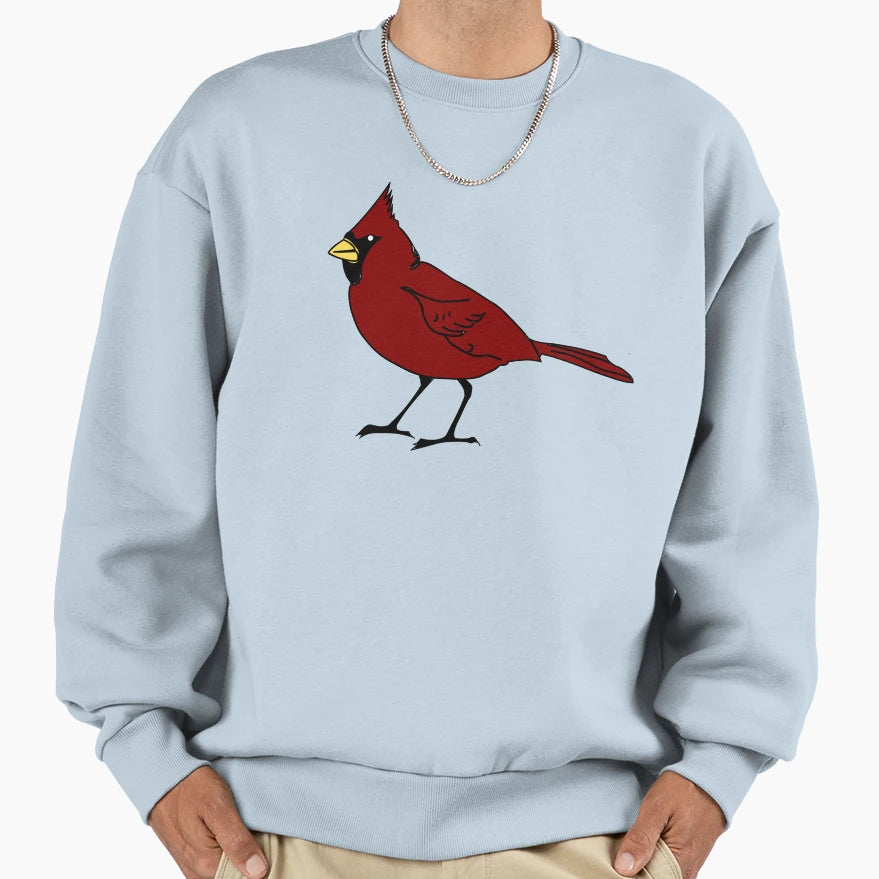 Cardinal Bird State Bird Sweatshirt - Casual Everyday Wear for Adults - T-Shirt, Sweatshirt, Hoodie