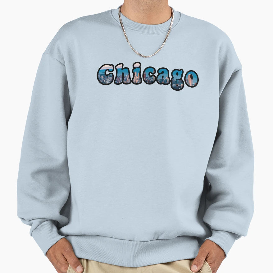 Chicago Sweatshirt - Streetwear Style for Adults - T-Shirt, Sweatshirt, Hoodie
