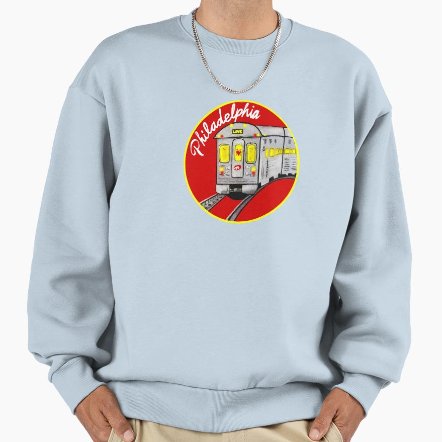Philadelphia Pennsylvania Patco Train Sweatshirt - Minimalist Print Unisex - T-Shirt, Sweatshirt, Hoodie