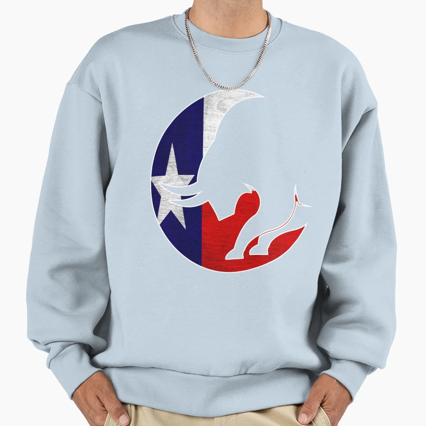 Texass Bull Flag Sweatshirt - Casual Everyday Wear for Adults - T-Shirt, Sweatshirt, Hoodie