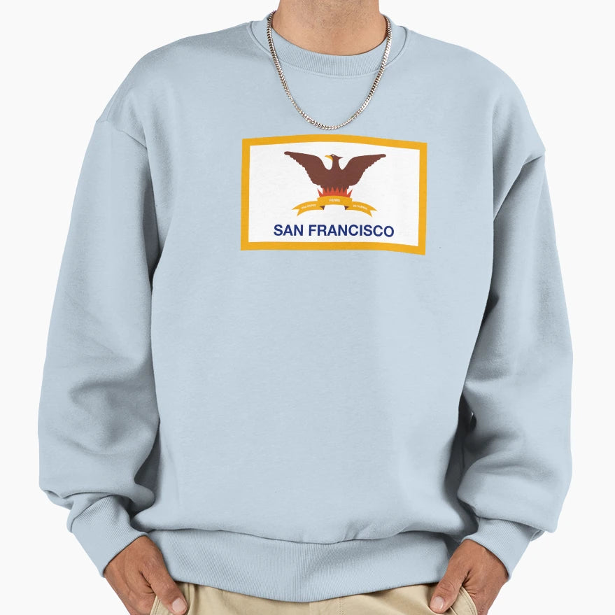 San Francisco Flag Sweatshirt - Aesthetic Graphic for Adults - T-Shirt, Sweatshirt, Hoodie