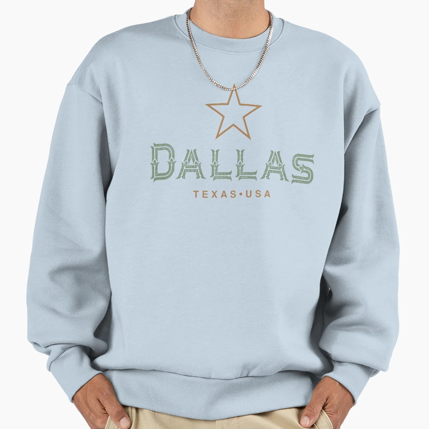 Dallas Texas Sweatshirt - Aesthetic Graphic Unisex - T-Shirt, Sweatshirt, Hoodie