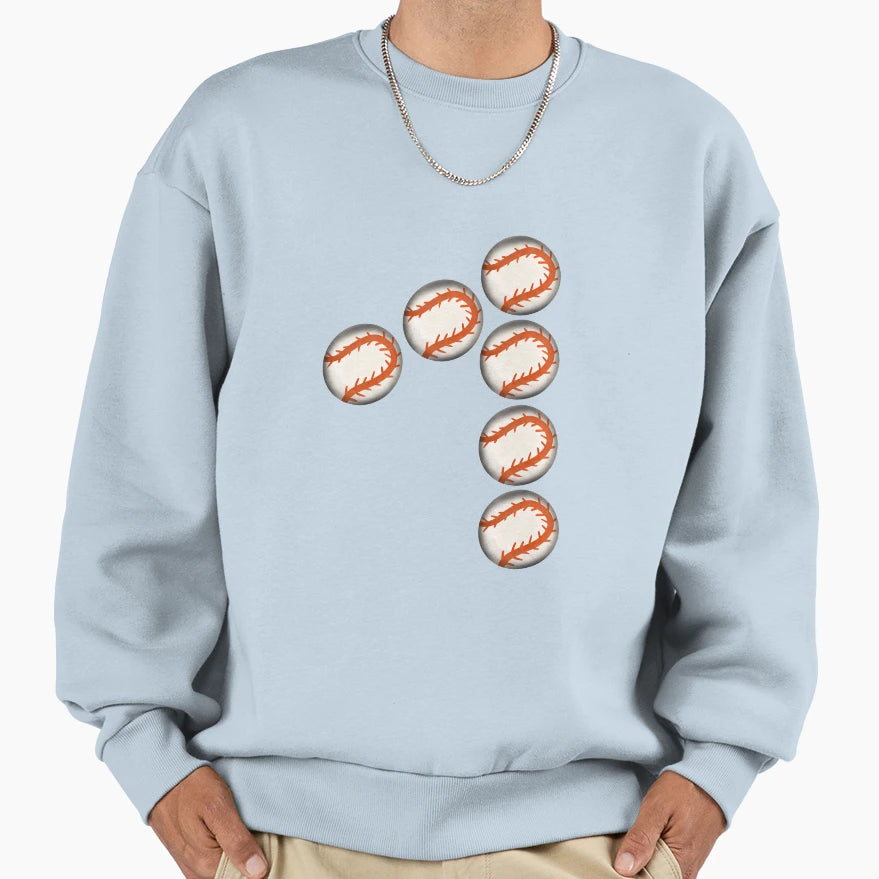 Number 1 Baseball Sweatshirt - Streetwear Style Men Women - T-Shirt, Sweatshirt, Hoodie