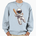 Baseball Astronaut Sweatshirt - Streetwear Style Men Women - T-Shirt, Sweatshirt, Hoodie