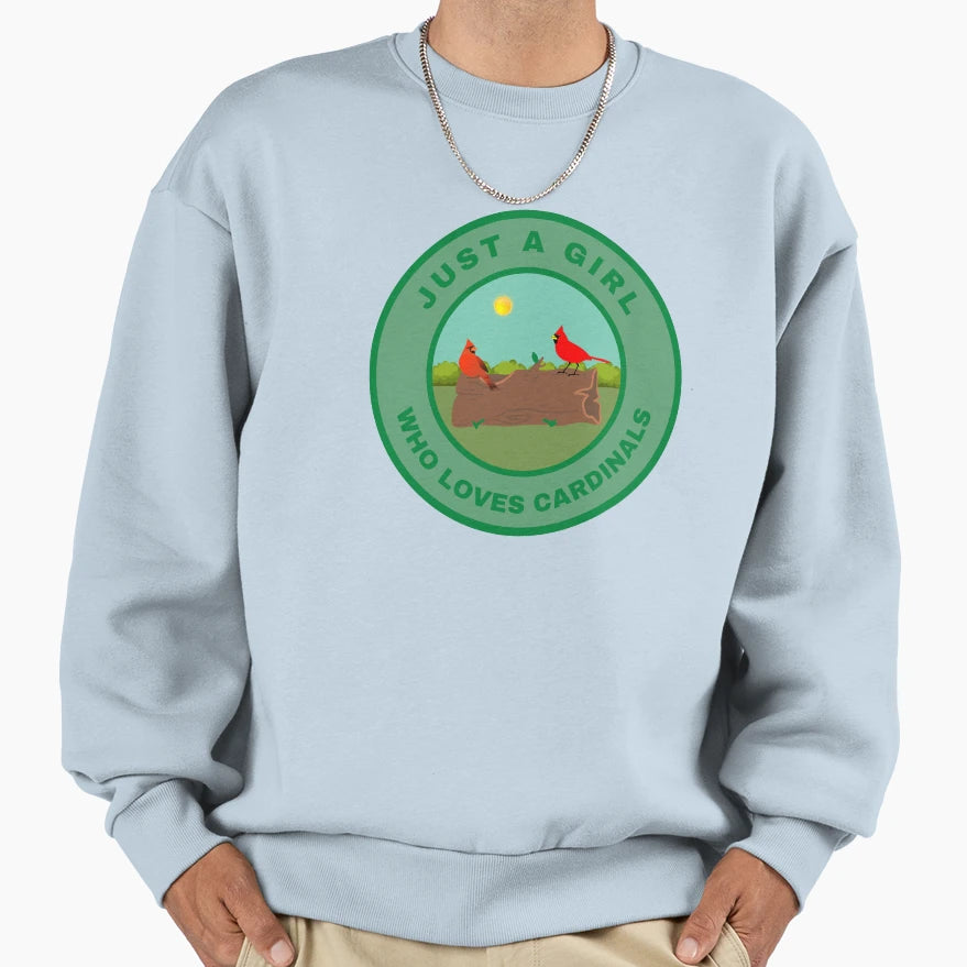 Just Who Loves Cardinals Sweatshirt - Aesthetic Graphic Unisex - T-Shirt, Sweatshirt, Hoodie