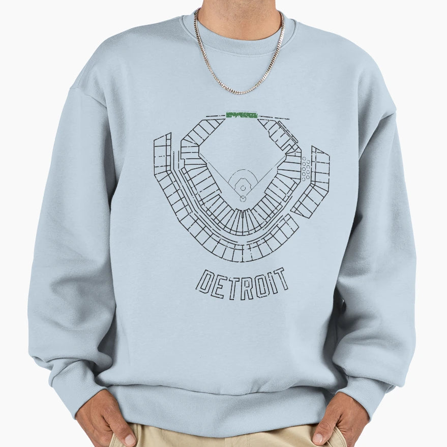 Comerica Park Sweatshirt - Streetwear Style Unisex - T-Shirt, Sweatshirt, Hoodie