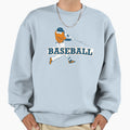 Baseball Player Sweatshirt - Fun Novelty Design for Adults - T-Shirt, Sweatshirt, Hoodie