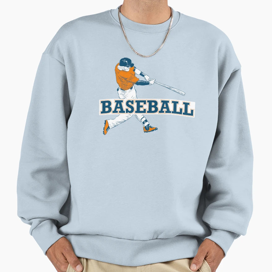 Baseball Player Sweatshirt - Fun Novelty Design for Adults - T-Shirt, Sweatshirt, Hoodie