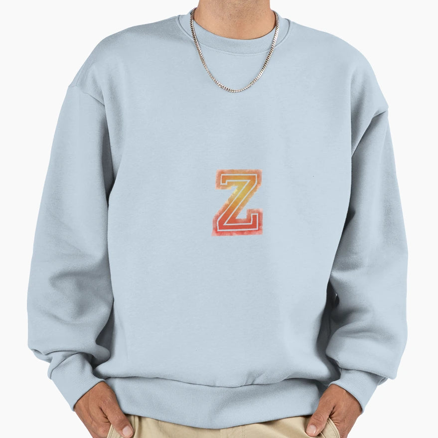 Alphabets Doodle College Jersey Sweatshirt - Aesthetic Graphic for Adults - T-Shirt, Sweatshirt, Hoodie