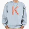 K Illustrated Alphabet Letter Sweatshirt - Unique Graphic for Adults - T-Shirt, Sweatshirt, Hoodie