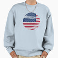 Baseball American Flag Funny Sweatshirt - Trendy Graphic for Adults - T-Shirt, Sweatshirt, Hoodie