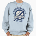 American Baseball League Emblem Sweatshirt - Fun Novelty Design Unisex - T-Shirt, Sweatshirt, Hoodie