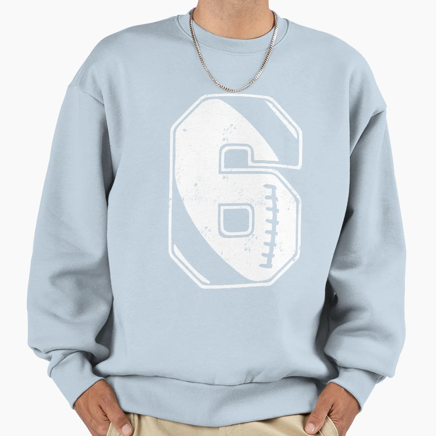 Football 6 Sweatshirt - Fun Novelty Design for Adults - T-Shirt, Sweatshirt, Hoodie