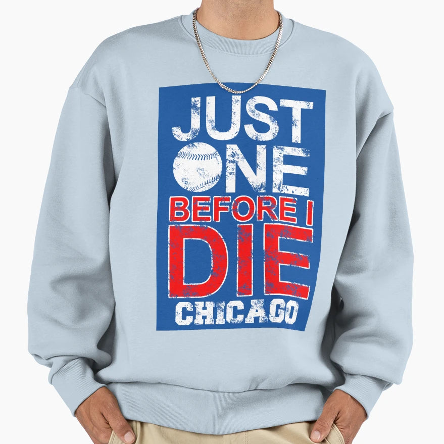 Just One Chicago Sweatshirt - Unique Graphic for Adults - T-Shirt, Sweatshirt, Hoodie