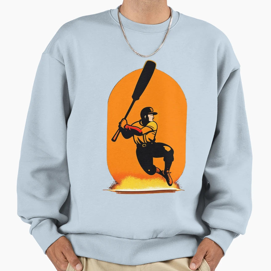 Baseball Sweatshirt - Graphic Print for Adults - T-Shirt, Sweatshirt, Hoodie