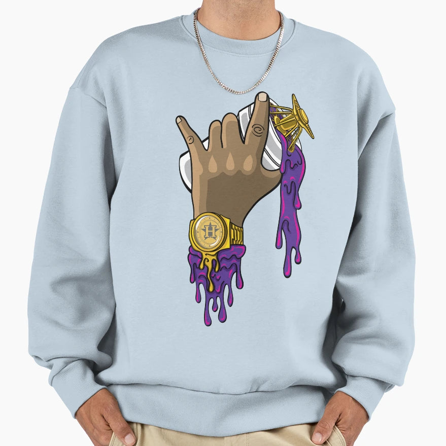 H Town Spill Sweatshirt - Streetwear Style for Adults - T-Shirt, Sweatshirt, Hoodie
